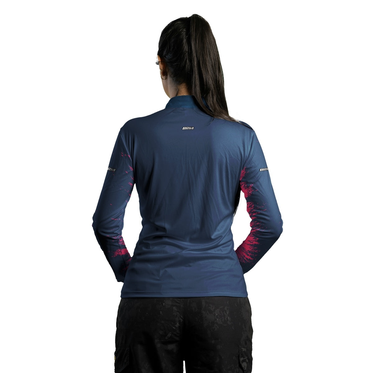 Camisa de Pesca Feminina Brk Splash Azul com Proteção UV50+ - Brk Fishing