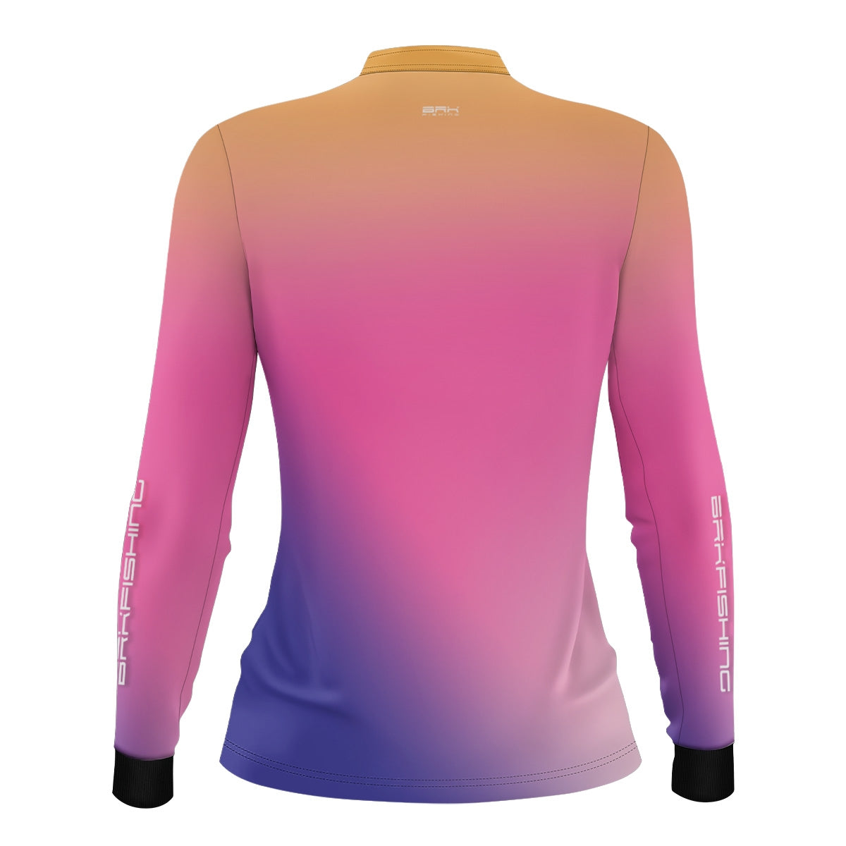Camisa de Pesca Feminina Brk Degradê Amarelo Rosa Azul com proteção UV50+ - Brk Fishing