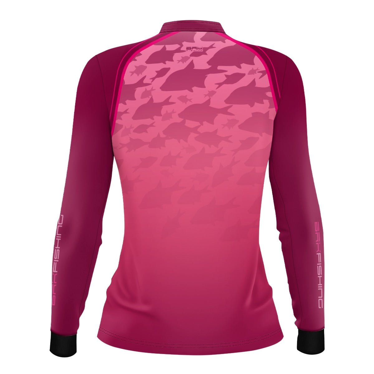 Camisa de Pesca Feminina Brk Cardume Rosa com Proteção UV50+ - Brk Fishing