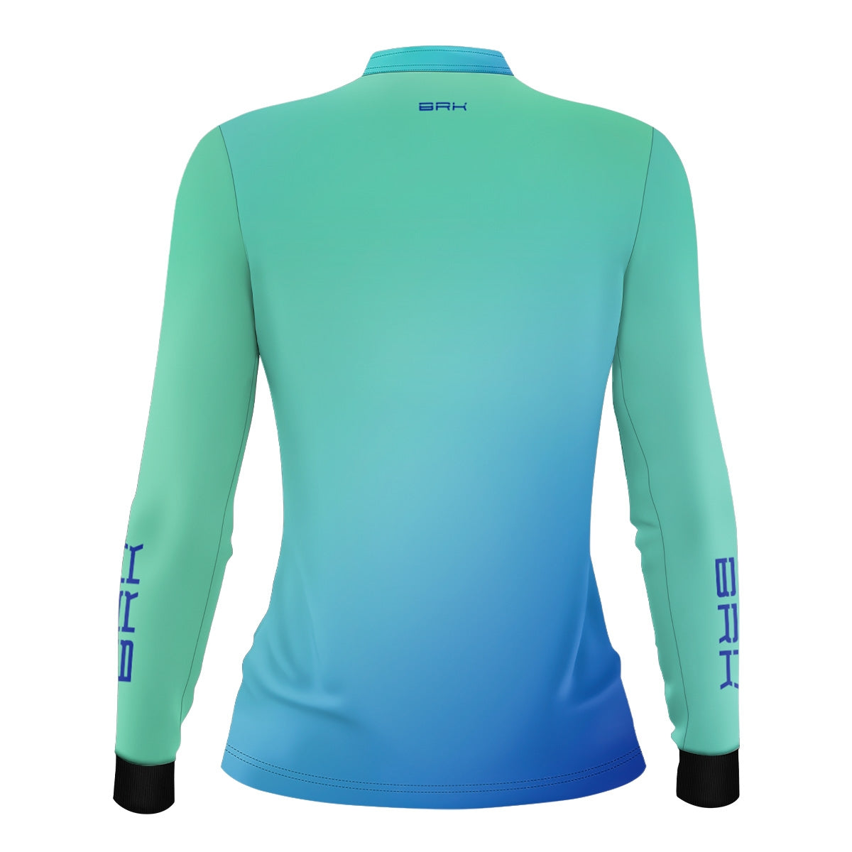Camisa Agro Feminina Brk Azul e Verde com Proteção Solar UV50+ - Brk Fishing