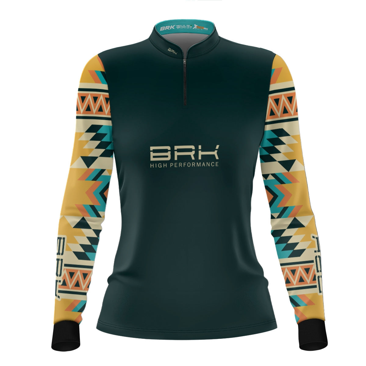 Camisa Agro Feminina Brk Geométrica com Proteção Solar UV50+ - Brk Fishing