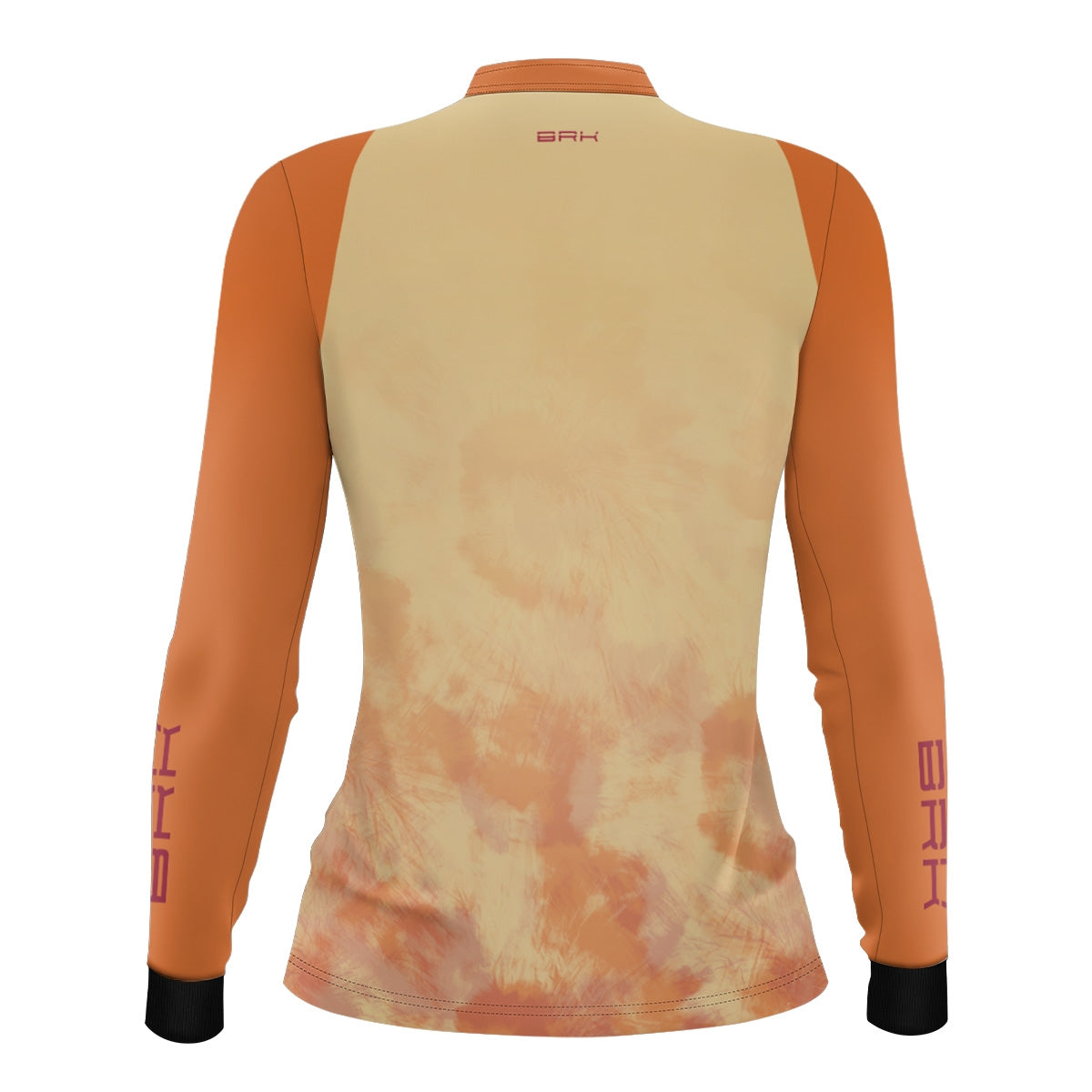 Camisa Agro Feminina Brk Tie Dye Laranja com Proteção Solar UV50+ - Brk Fishing