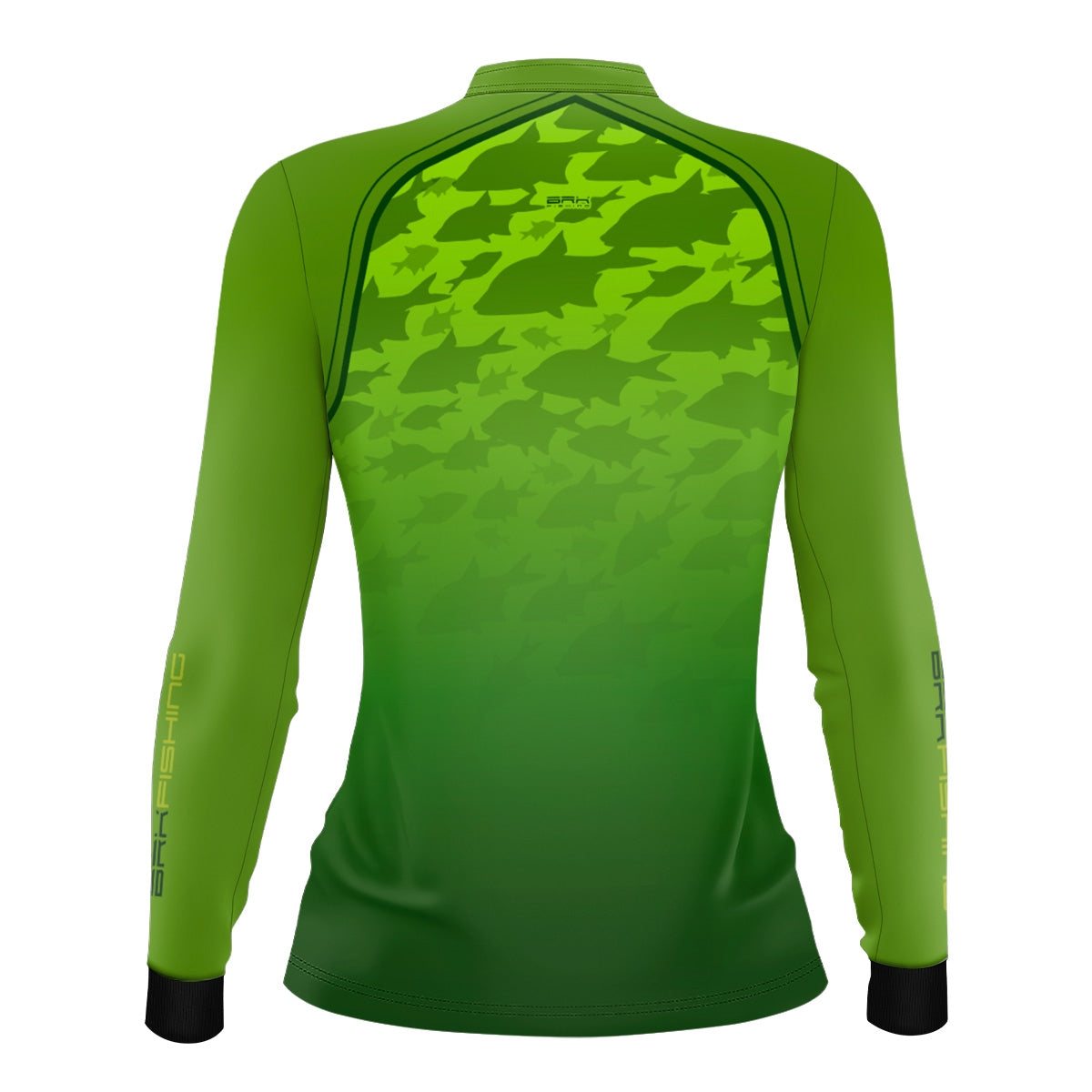 Camisa Feminina de Pesca  Verde Brk Cardume com Proteção UV50+ - Brk Fishing