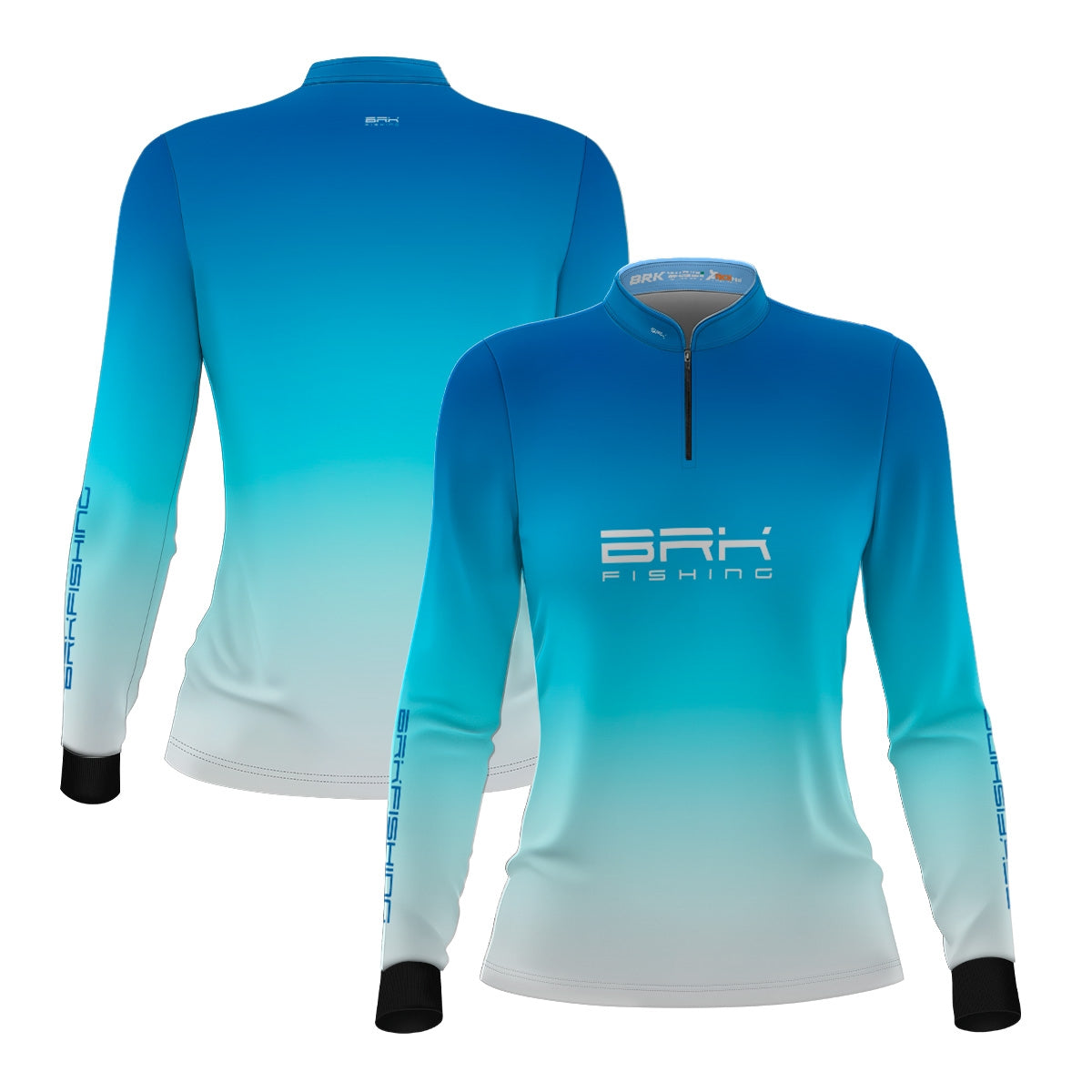Camisa Feminina de Pesca  Brk Azul Degradê com UV50+ - Brk Fishing
