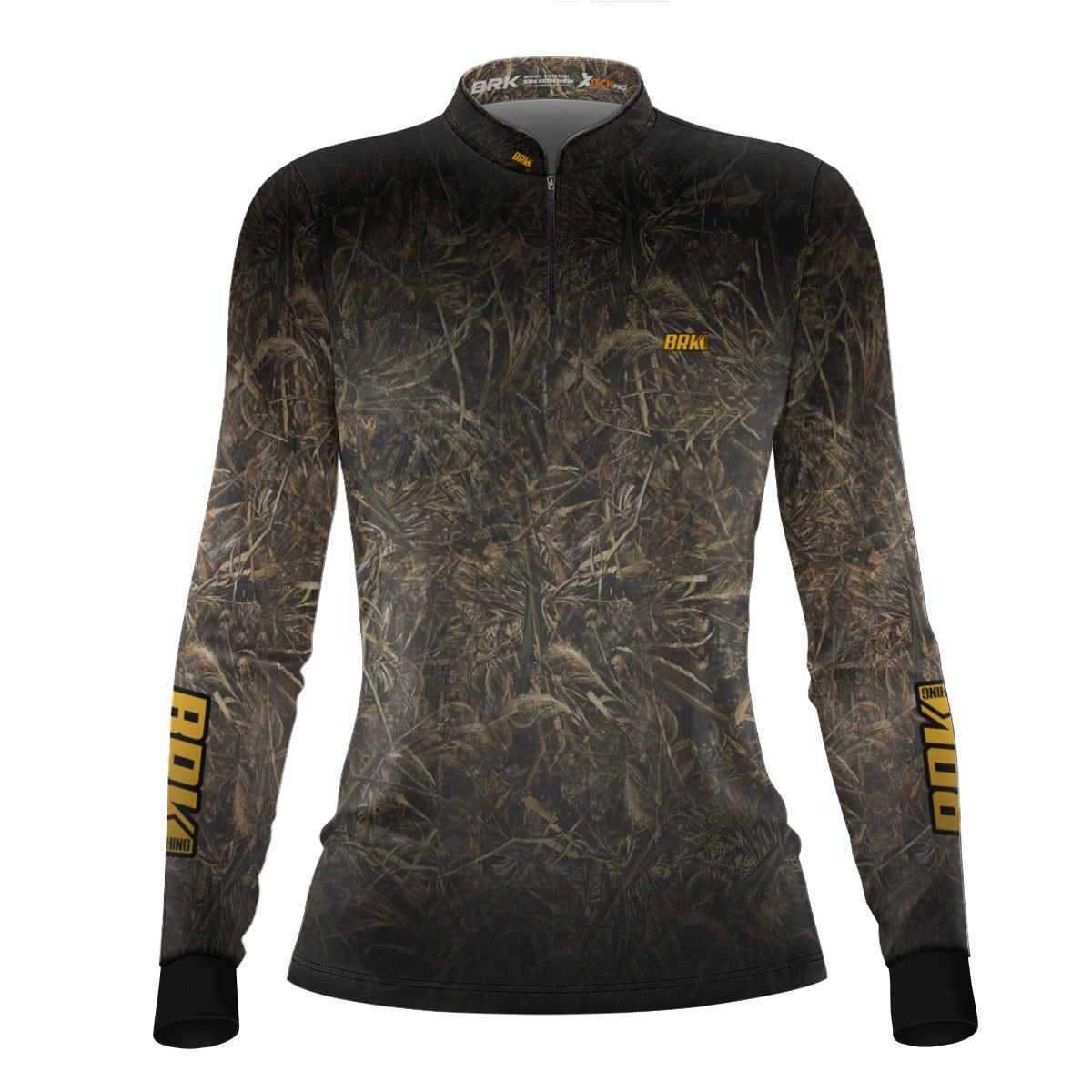 Camisa Feminina de Caça e Pesca  Brk Real Tree Camuflada com Proteção Solar UV50+ - Brk Fishing