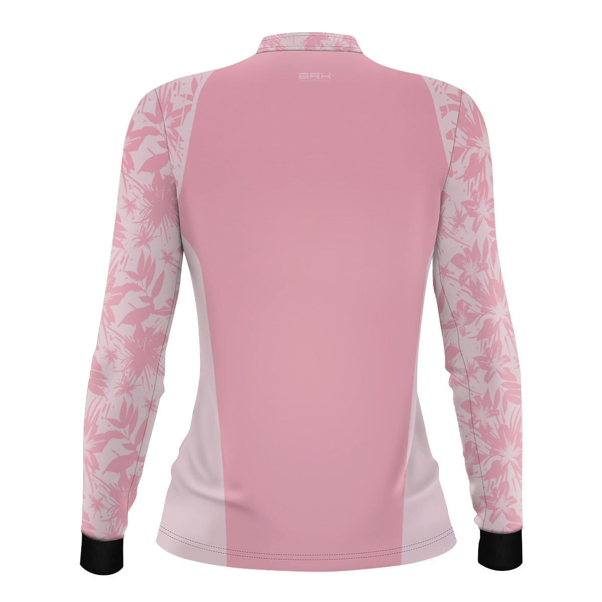 Camisa Agro Feminina Brk Básica Floral Rosa com Proteção Solar UV50+ - Brk Fishing