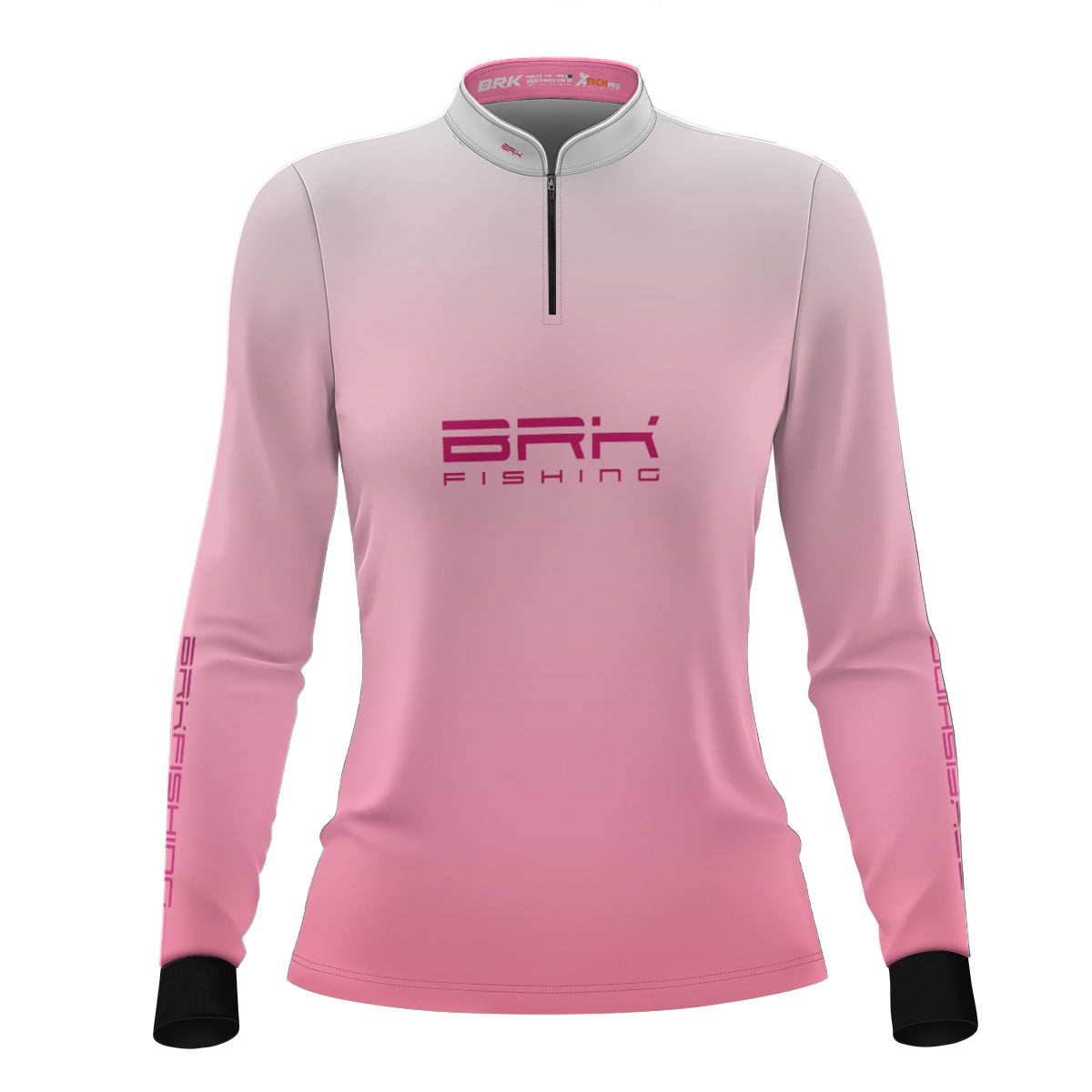 Camisa Feminina de Pesca  Brk Fishing Rosa com Proteção UV50+ - Brk Fishing