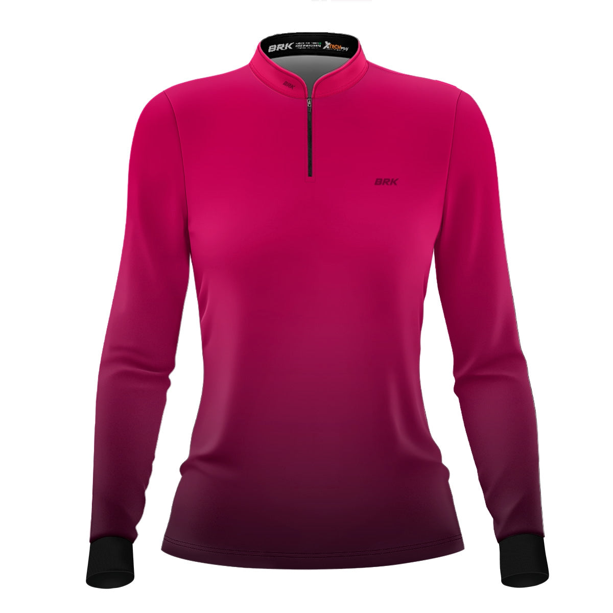 Camisa de Pesca Feminina Brk Unissex Basic Rosa com UV50+ - Brk Fishing