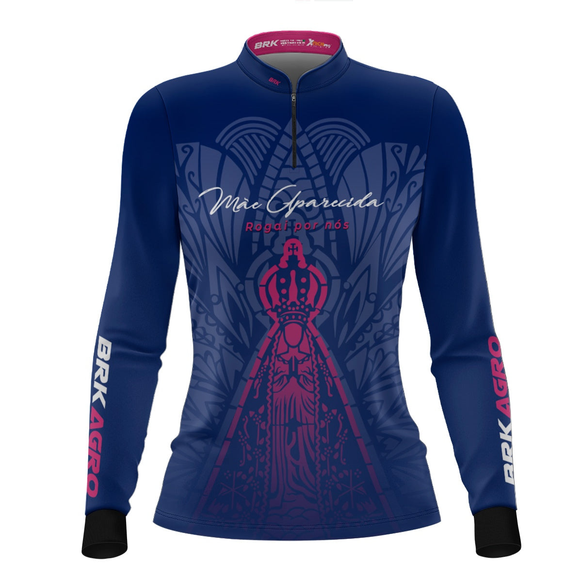 Camisa Feminina  Agro Brk Nossa Senhora Mãe Aparecida com Proteção Solar UV50+