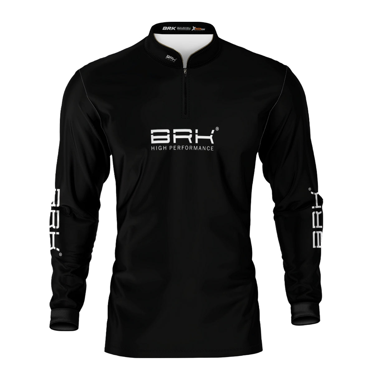 Camisa de Pesca Brk Básica Preta com Proteção Solar UV50+ - Brk Fishing