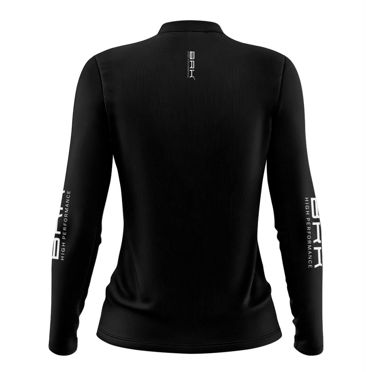 Camisa de Pesca Feminina Brk Básica Preta com Proteção Solar UV50+ - Brk Fishing