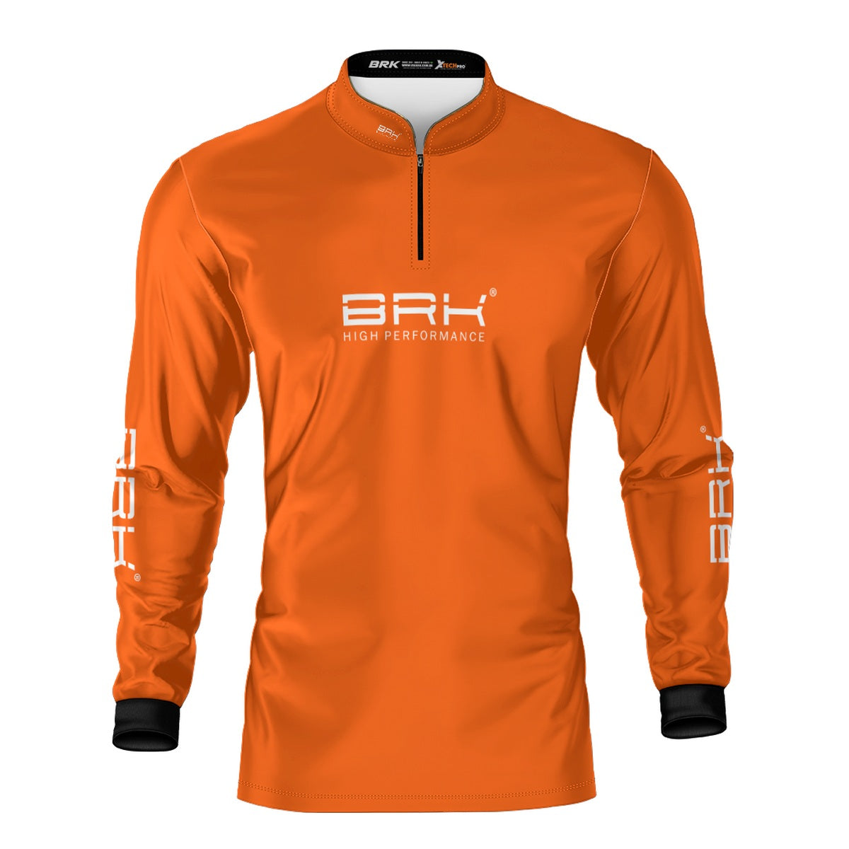 Camisa de Pesca Brk Básica Laranja com Proteção Solar UV50+ - Brk Fishing