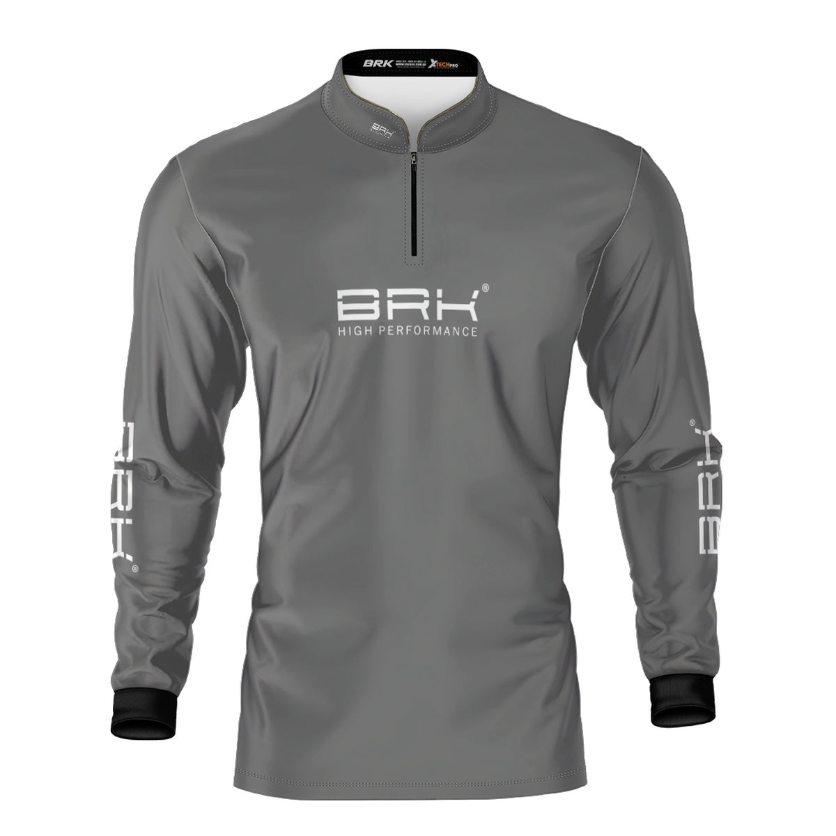 Camisa de Pesca Brk Básica Cinza com Proteção Solar UV50+ - Brk Fishing