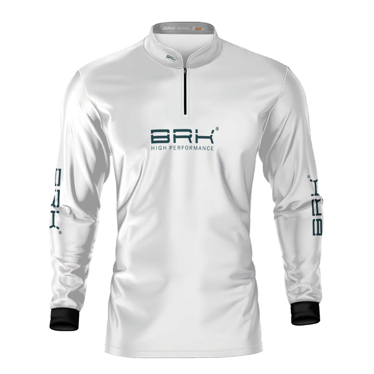 Camisa de Pesca Brk Básica Branca com Proteção Solar UV50+ - Brk Fishing
