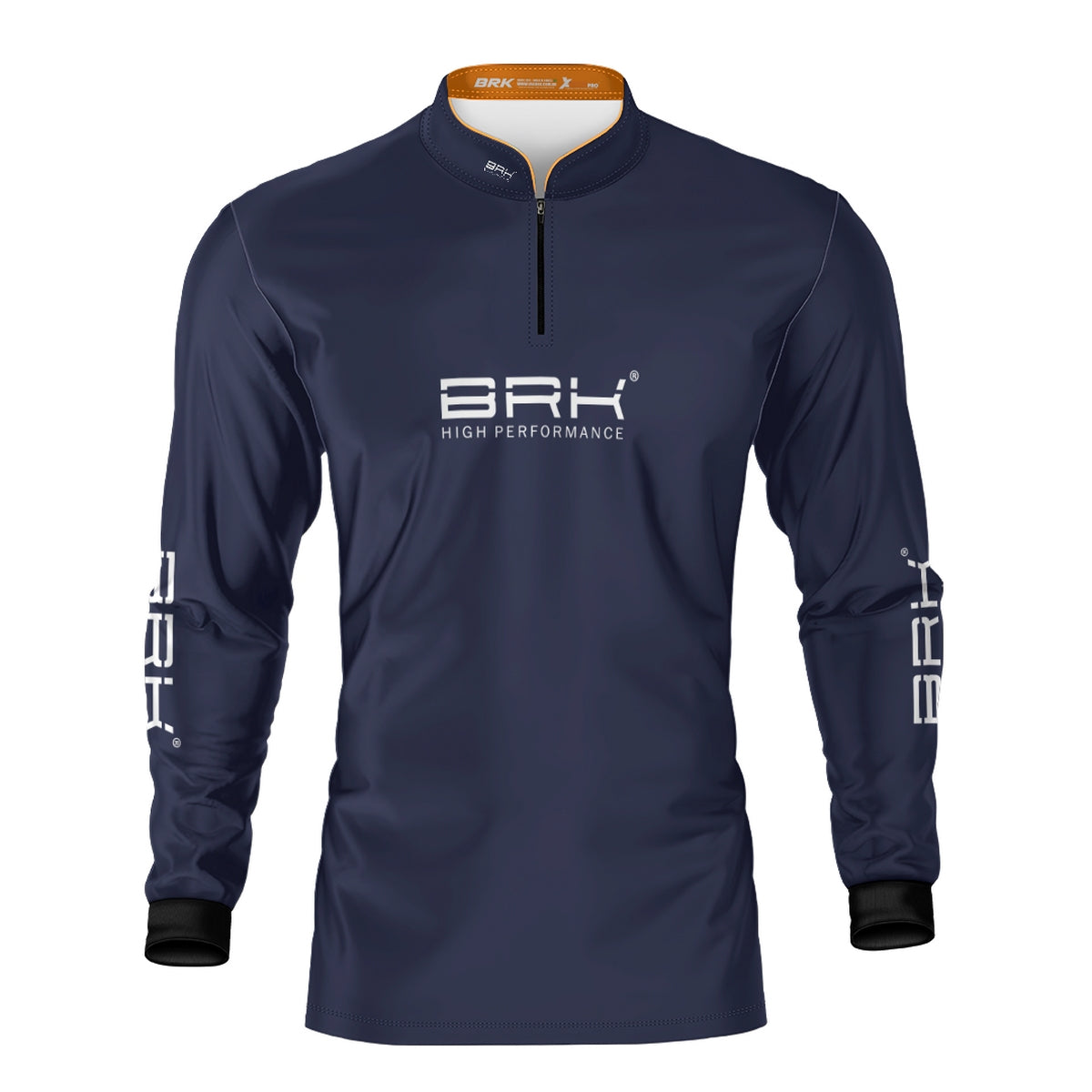 Camisa de Pesca Brk Básica Azul Marinho com Proteção Solar UV50+ - Brk Fishing