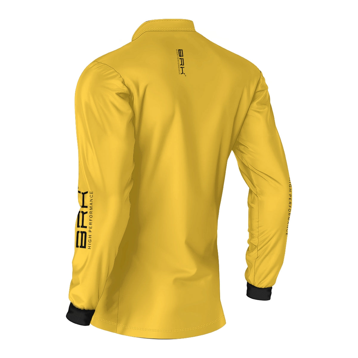 Camisa de Pesca Brk Básica Amarela com Proteção Solar UV50+ - Brk Fishing