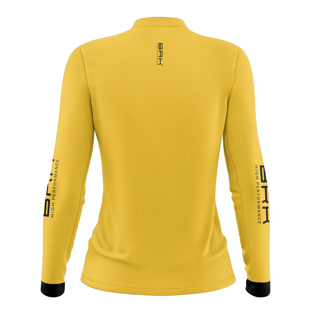 Camisa de Pesca Feminina Brk Básica Amarela com Proteção Solar UV50+ - Brk Fishing