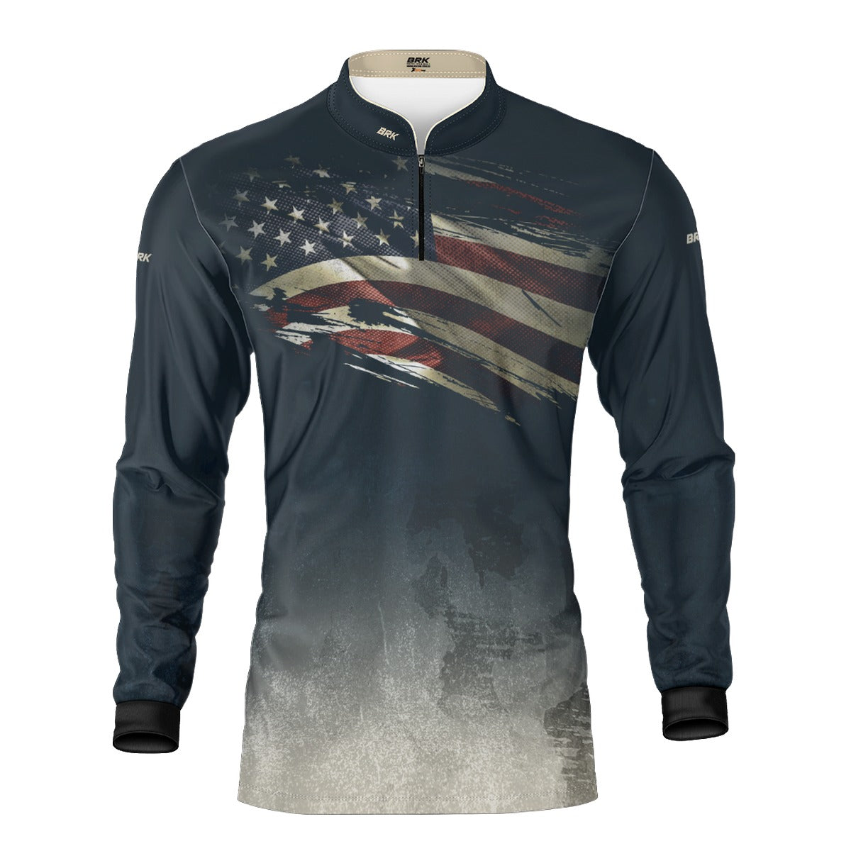 Camisa Brk Clean Bandeira dos EUA com Proteção UV50+ Brk Fishing