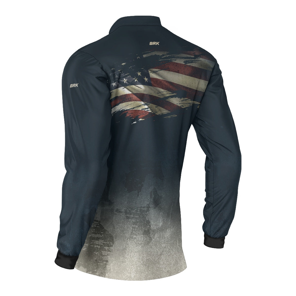 Camisa Brk Clean Bandeira dos EUA com Proteção UV50+ Brk Fishing