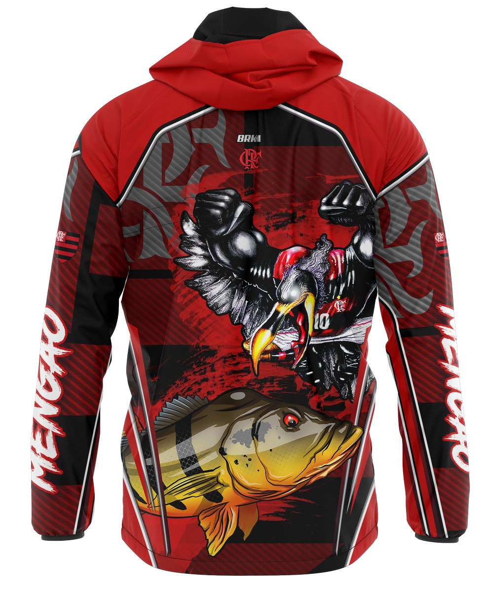 Jaqueta Corta Vento Brk Futebol 01 Tucunaré Repelente à Água com UV50 Brk Fishing