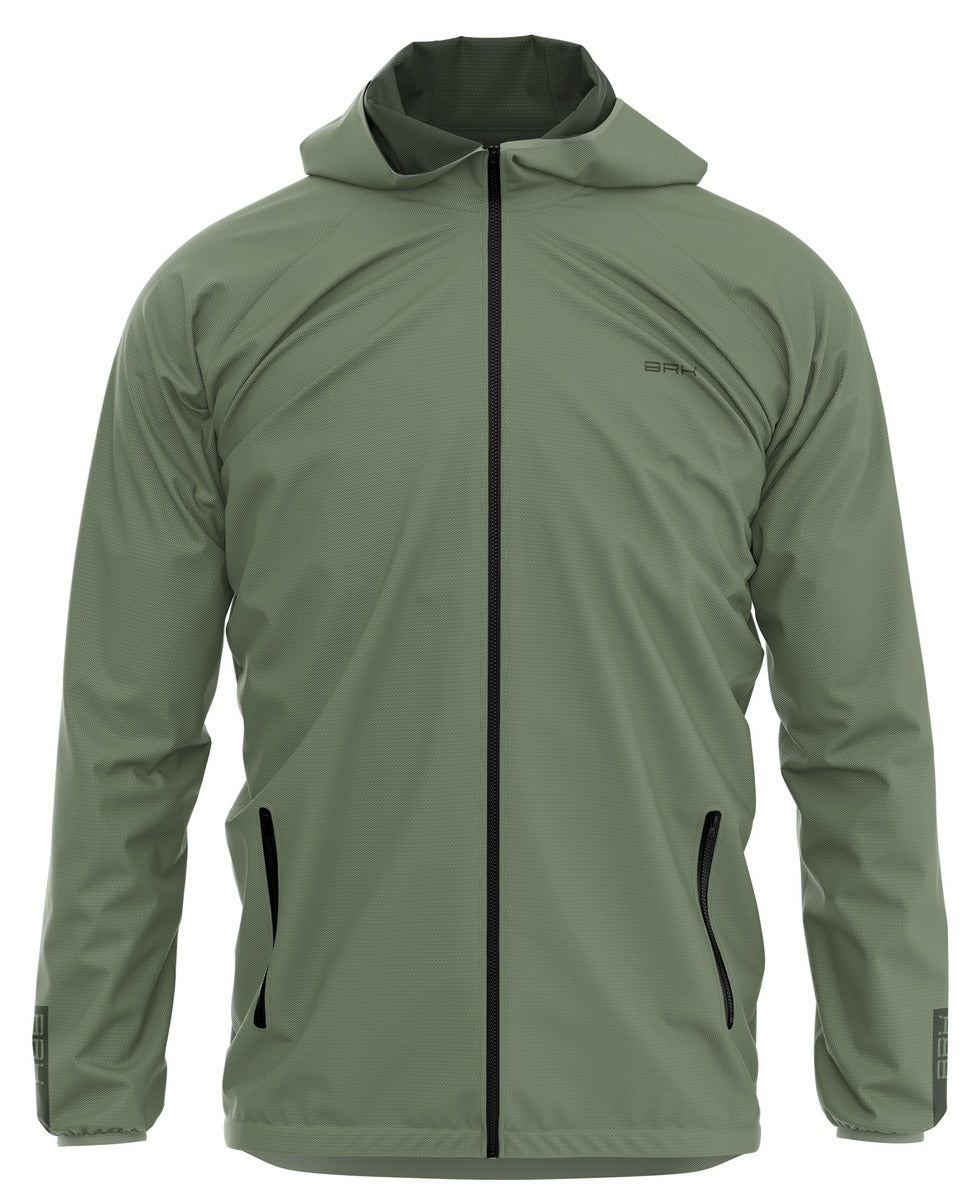 Jaqueta Corta Vento Brk Repelente à Água - Verde Cargo Brk Fishing