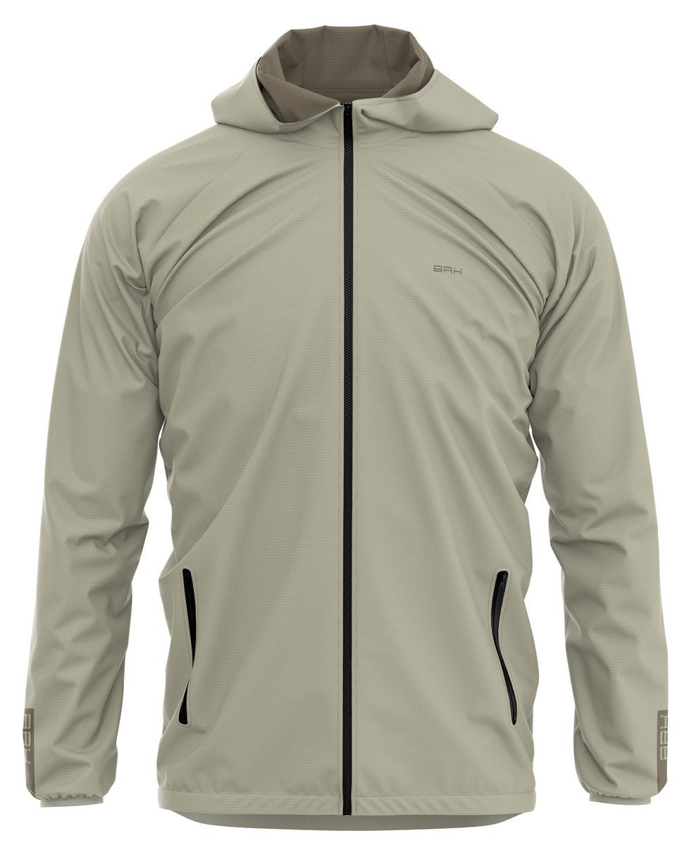 Jaqueta Corta Vento Brk Bege Cargo Repelente à Água com UV50 Brk Fishing