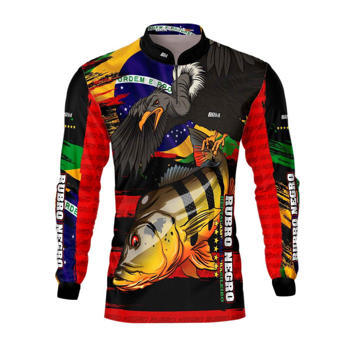 Camisa de Pesca Brk Tucunaré Açu  Futebol 90 com UV50+ - Brk Fishing