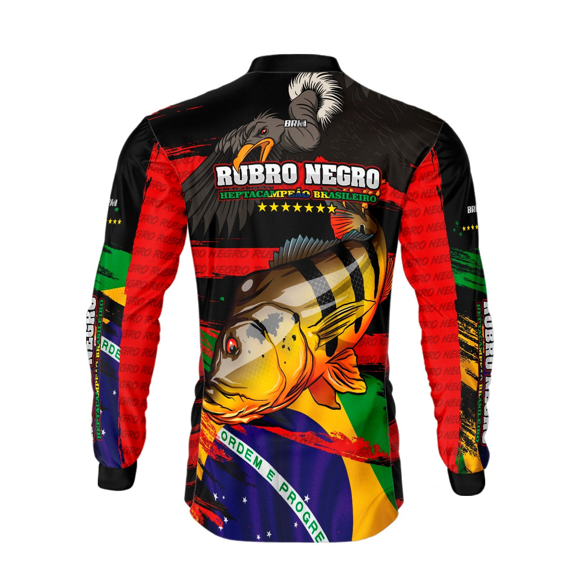 Camisa de Pesca Brk Tucunaré Açu  Futebol 90 com UV50+ - Brk Fishing