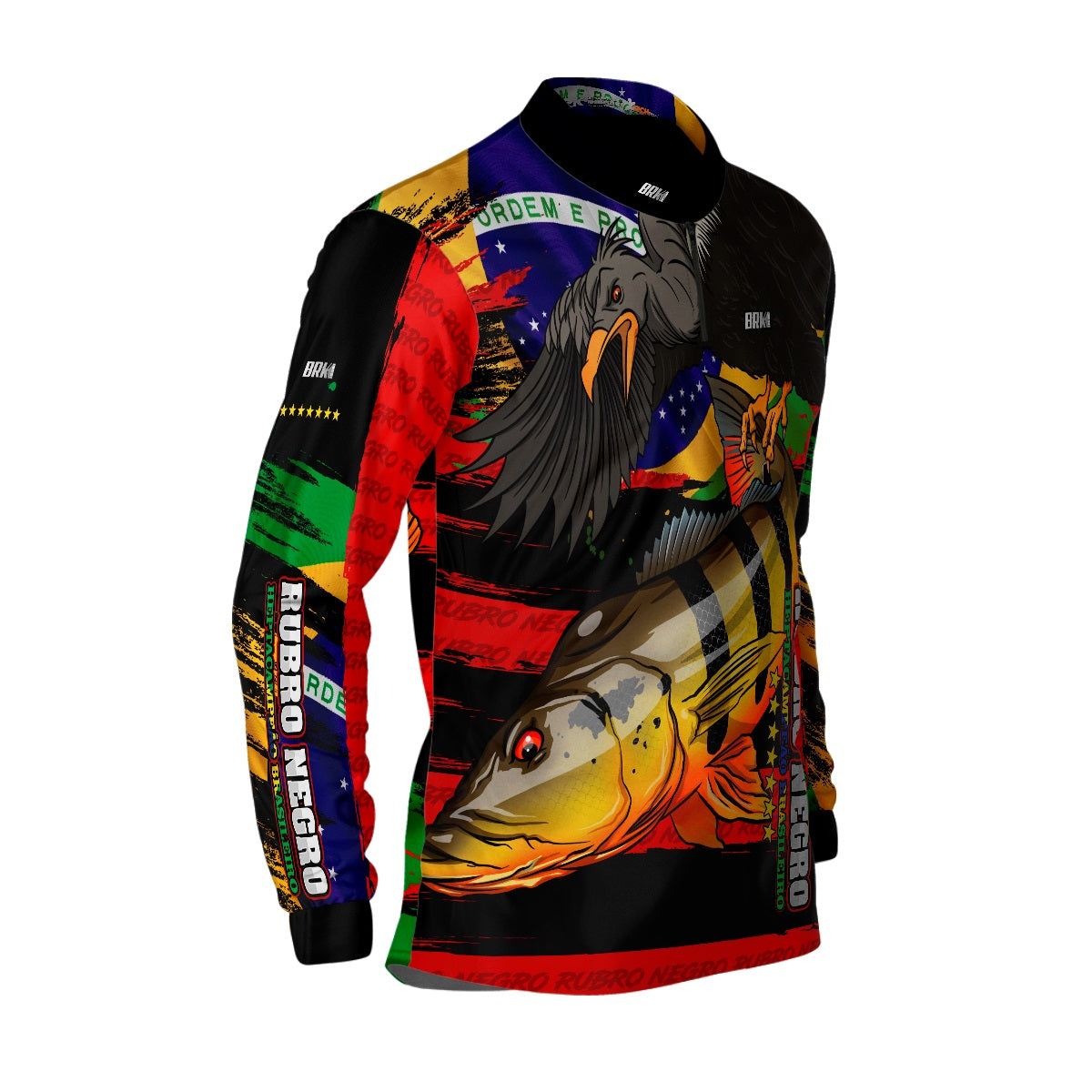 Camisa de Pesca Brk Tucunaré Açu  Futebol 90 com UV50+ - Brk Fishing