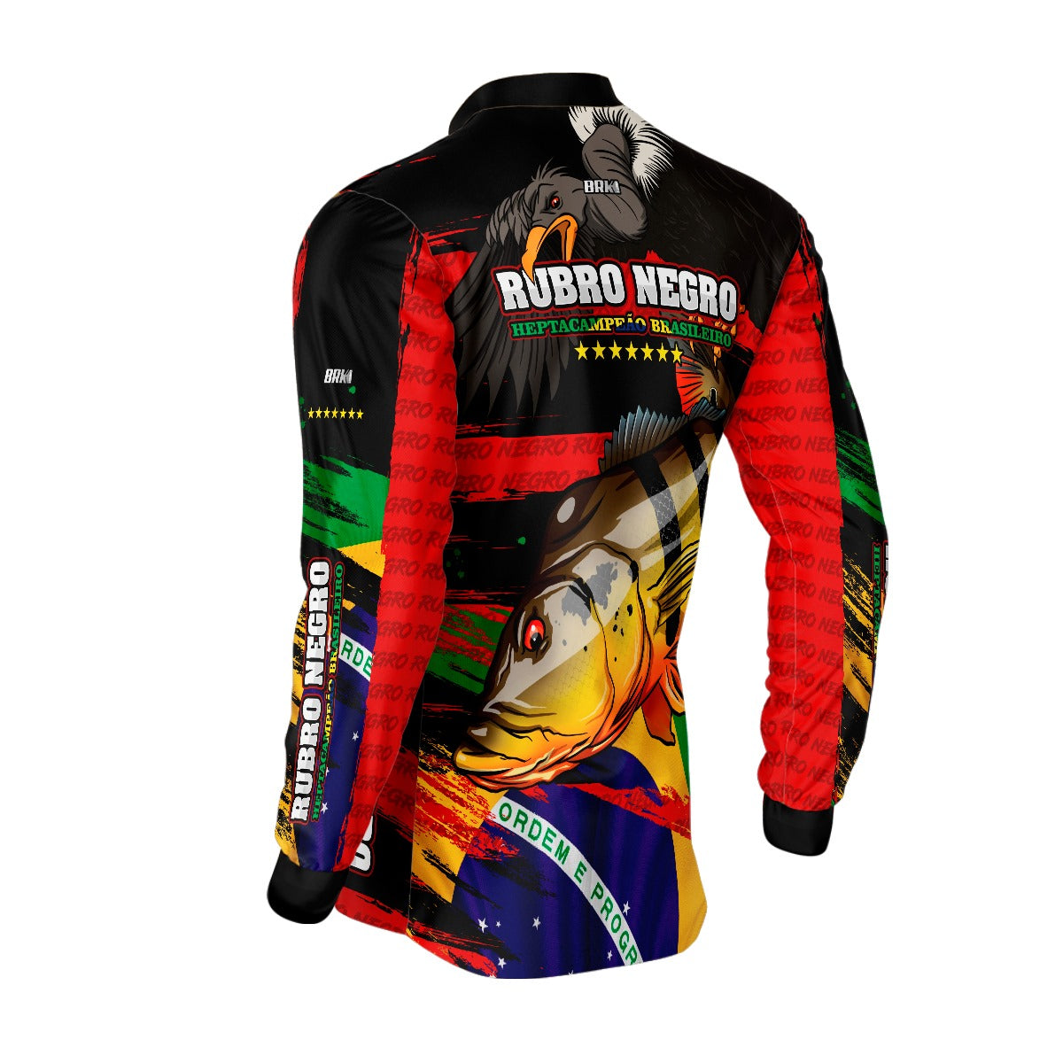 Camisa de Pesca Brk Tucunaré Açu  Futebol 90 com UV50+ - Brk Fishing