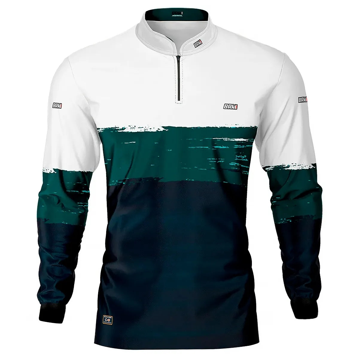 Camisa de Pesca Brk Grounge White com UV50+ - Brk Fishing