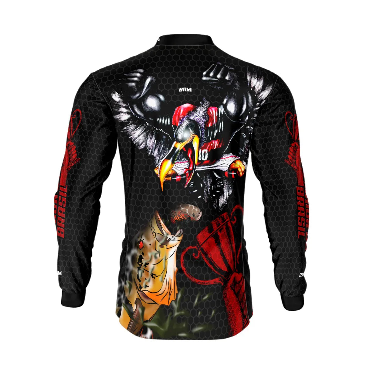 Camisa de Pesca Brk Tucunaré Açu Futebol 62 com UV50+ - Brk Fishing