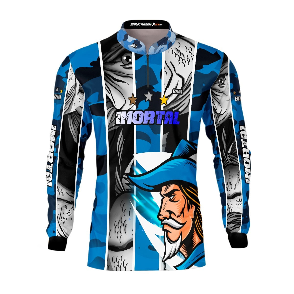 Camisa de Pesca Brk Robalo Futebol 80 com UV50+ - Brk Fishing