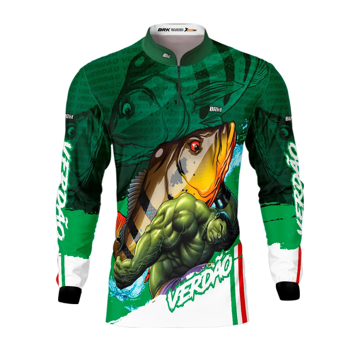 Camisa de Pesca Brk Tucunaré Açu Futebol 79 com UV50+ - Brk Fishing