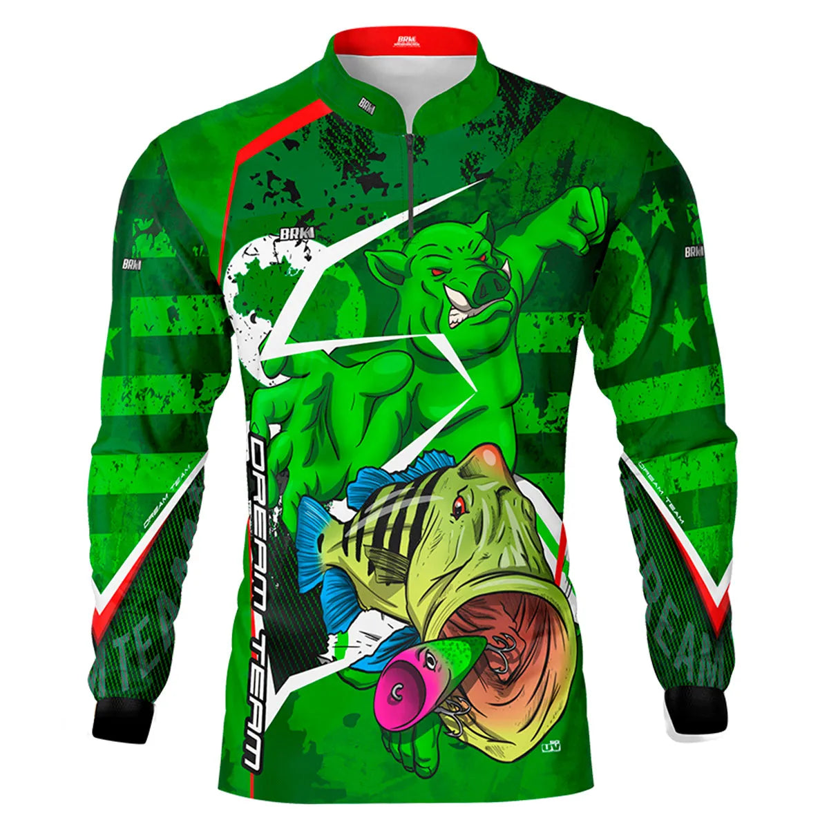 Camisa de Pesca Brk Tucunaré Futebol 70 com UV50+ - Brk Fishing