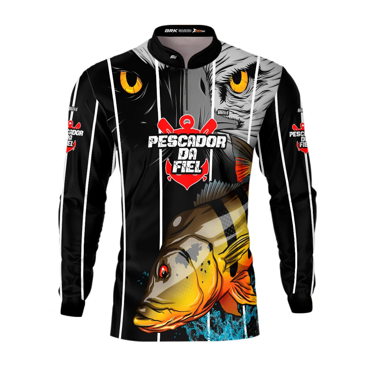 Camisa de Pesca Brk Tucunaré Açu Futebol 84 com UV50+ - Brk Fishing