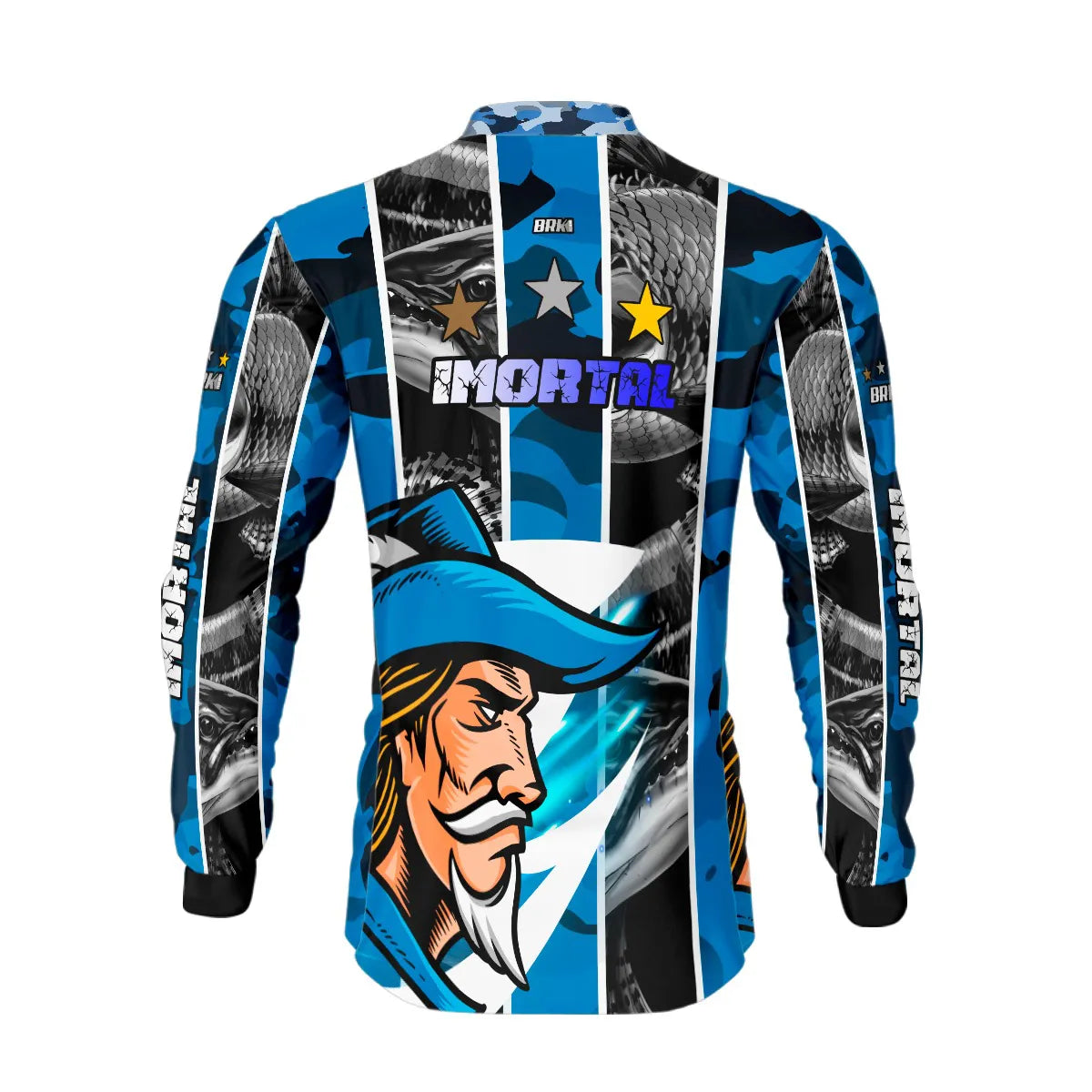 Camisa de Pesca Brk Traíra Futebol 87 com UV50+ - Brk Fishing