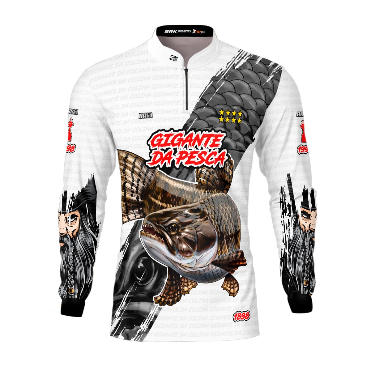 Camisa de Pesca Brk Traíra Futebol 89 com UV50+ - Brk Fishing