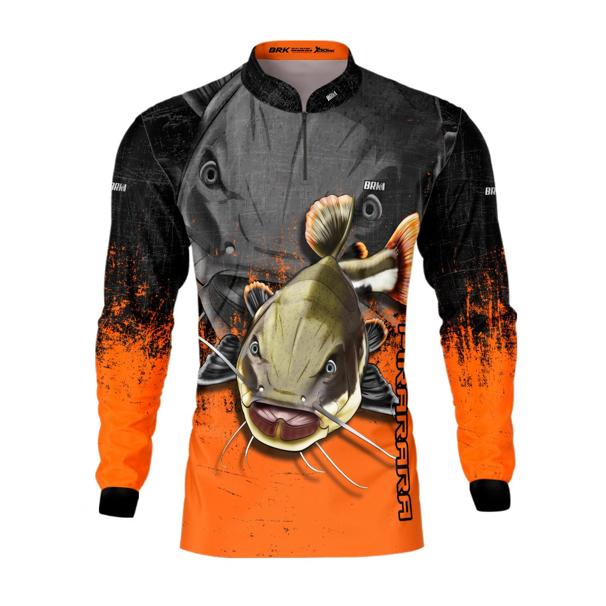Camisa de Pesca Brk Pirarara Laranja com Proteção UV50+ - Brk Fishing