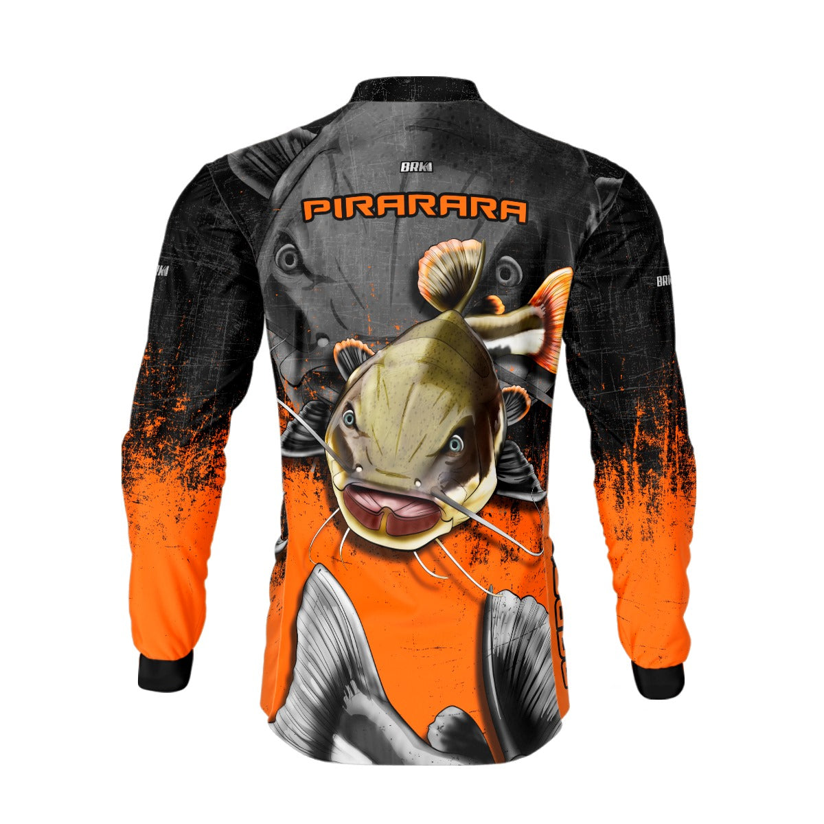Camisa de Pesca Brk Pirarara Laranja com Proteção UV50+ - Brk Fishing
