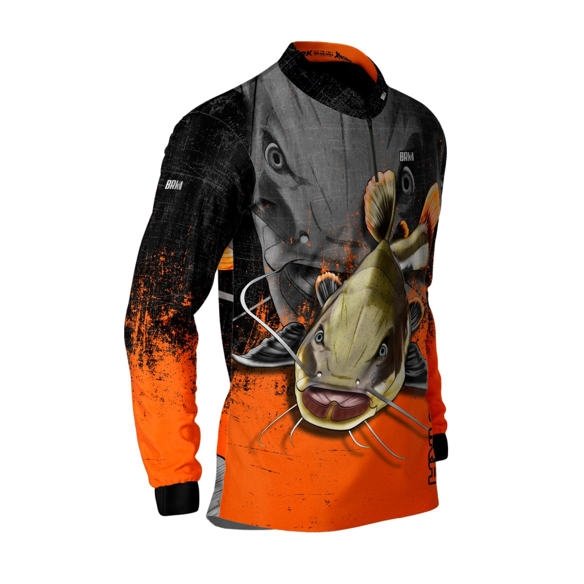 Camisa de Pesca Brk Pirarara Laranja com Proteção UV50+ - Brk Fishing