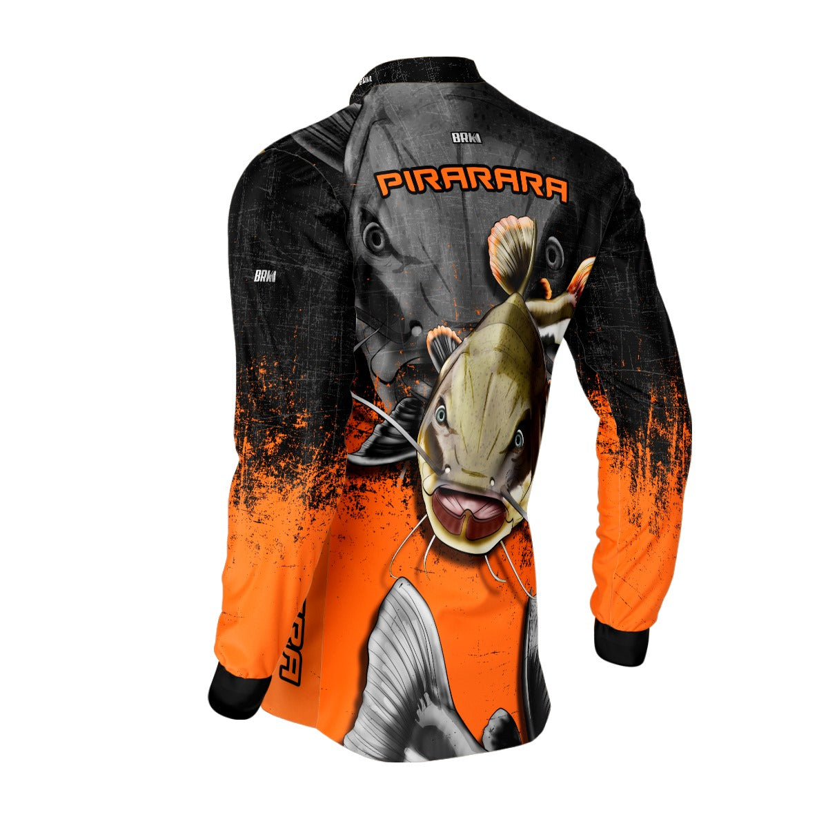 Camisa de Pesca Brk Pirarara Laranja com Proteção UV50+ - Brk Fishing