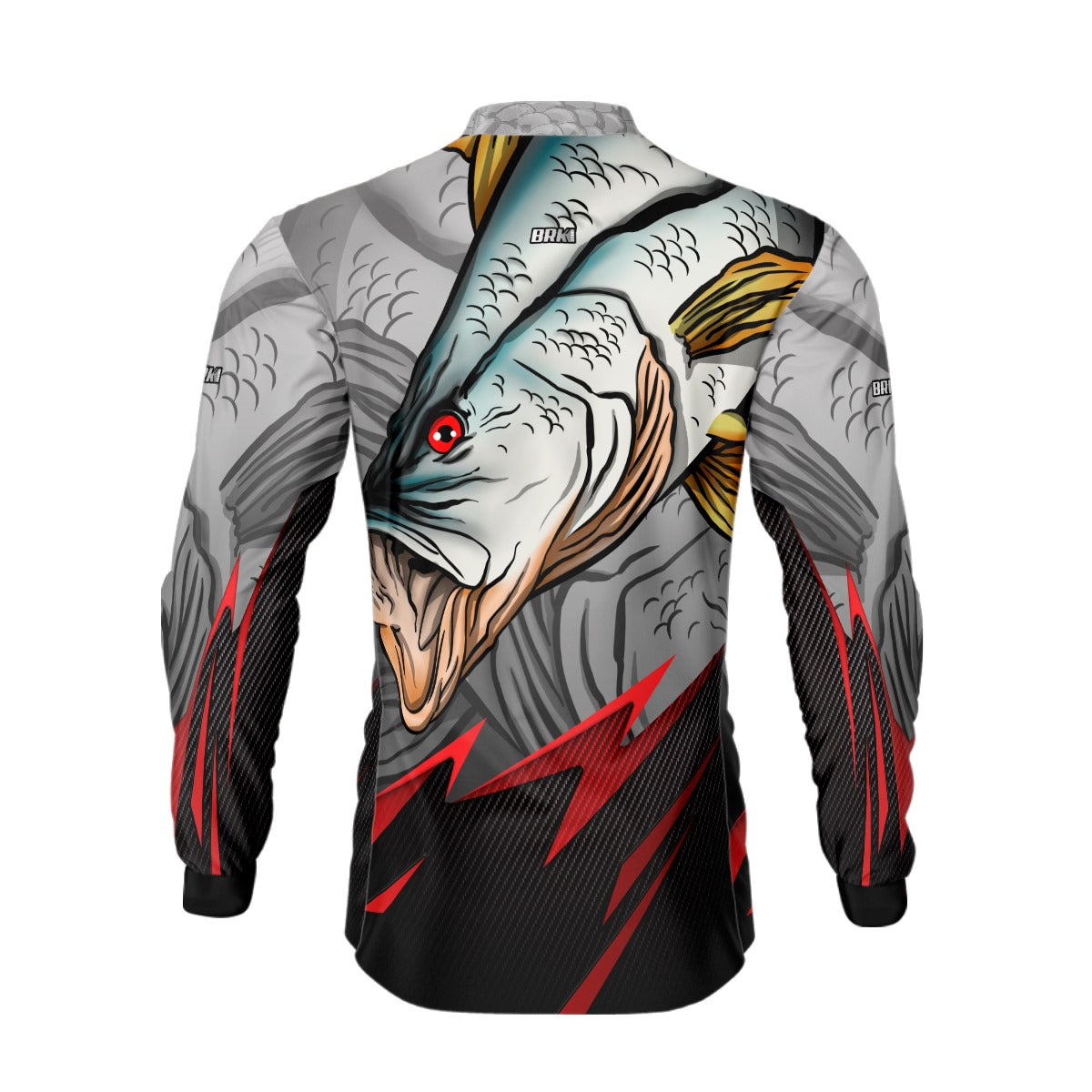 Camisa de Pesca Brk Robalo Cinza com Proteção UV50+ - Brk Fishing