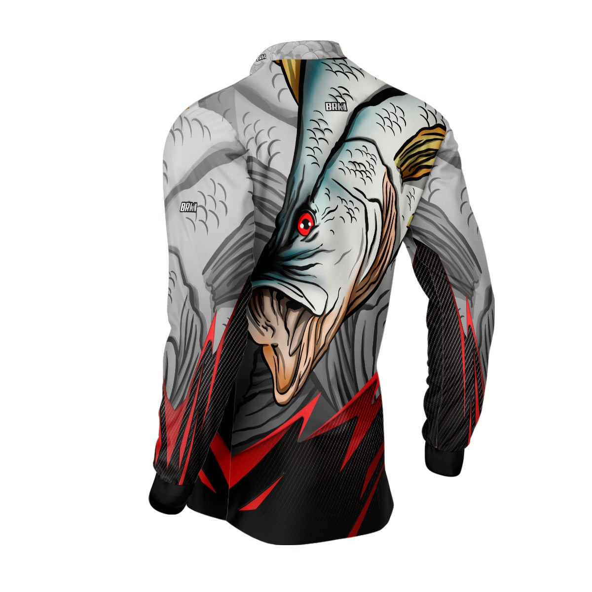 Camisa de Pesca Brk Robalo Cinza com Proteção UV50+ - Brk Fishing