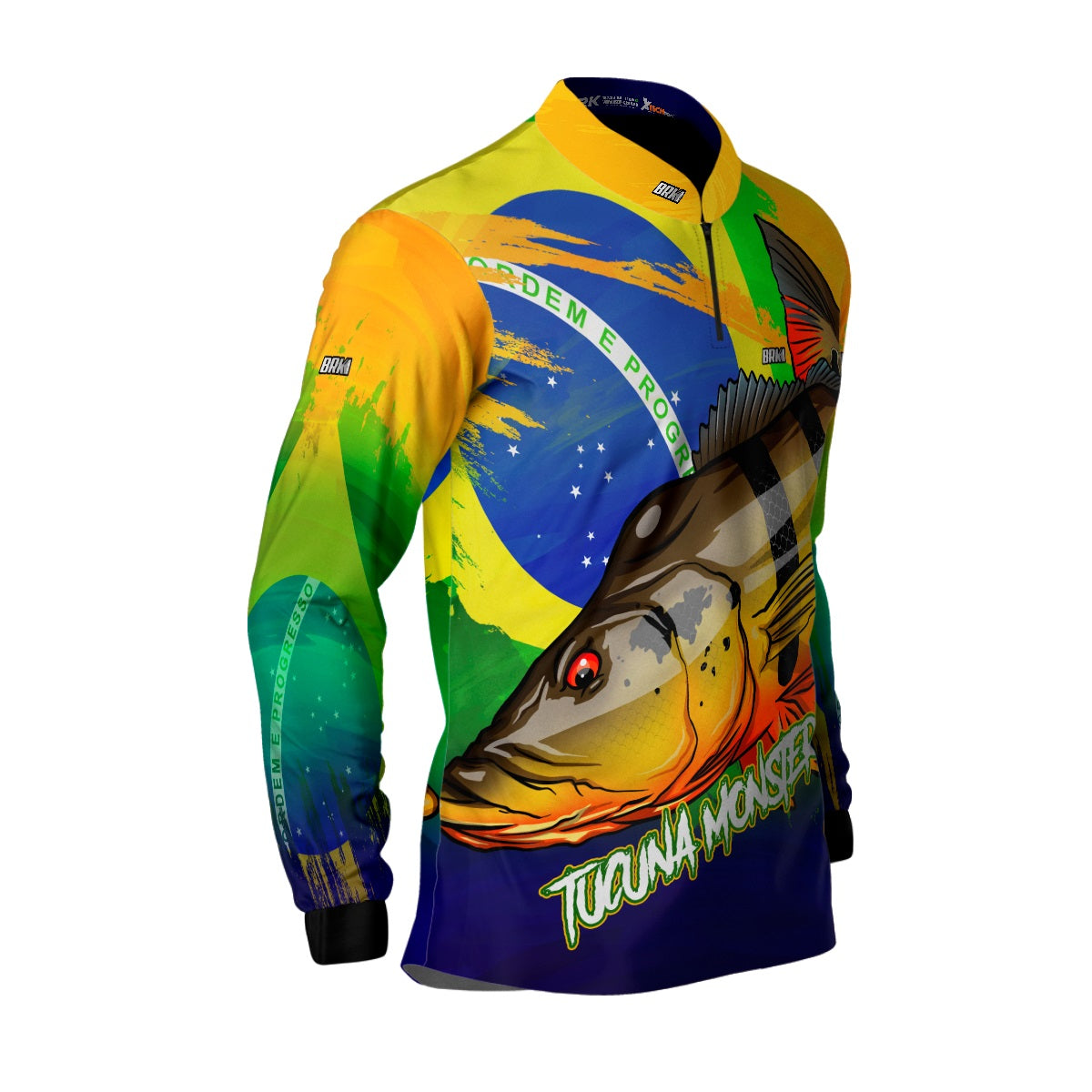 Camisa de Pesca Brk Tucunaré Açu Brasil com Proteção UV50+ - Brk Fishing