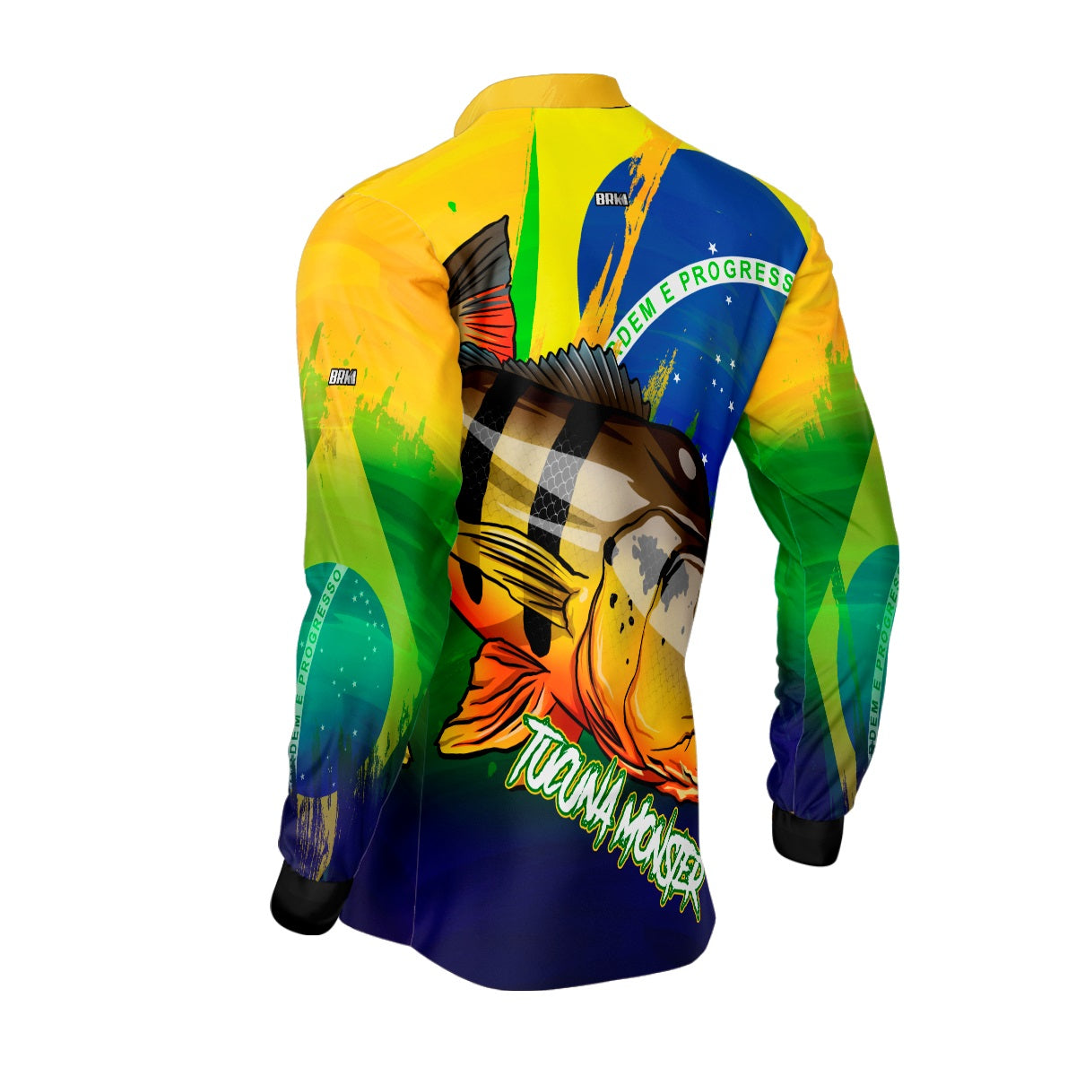 Camisa de Pesca Brk Tucunaré Açu Brasil com Proteção UV50+ - Brk Fishing