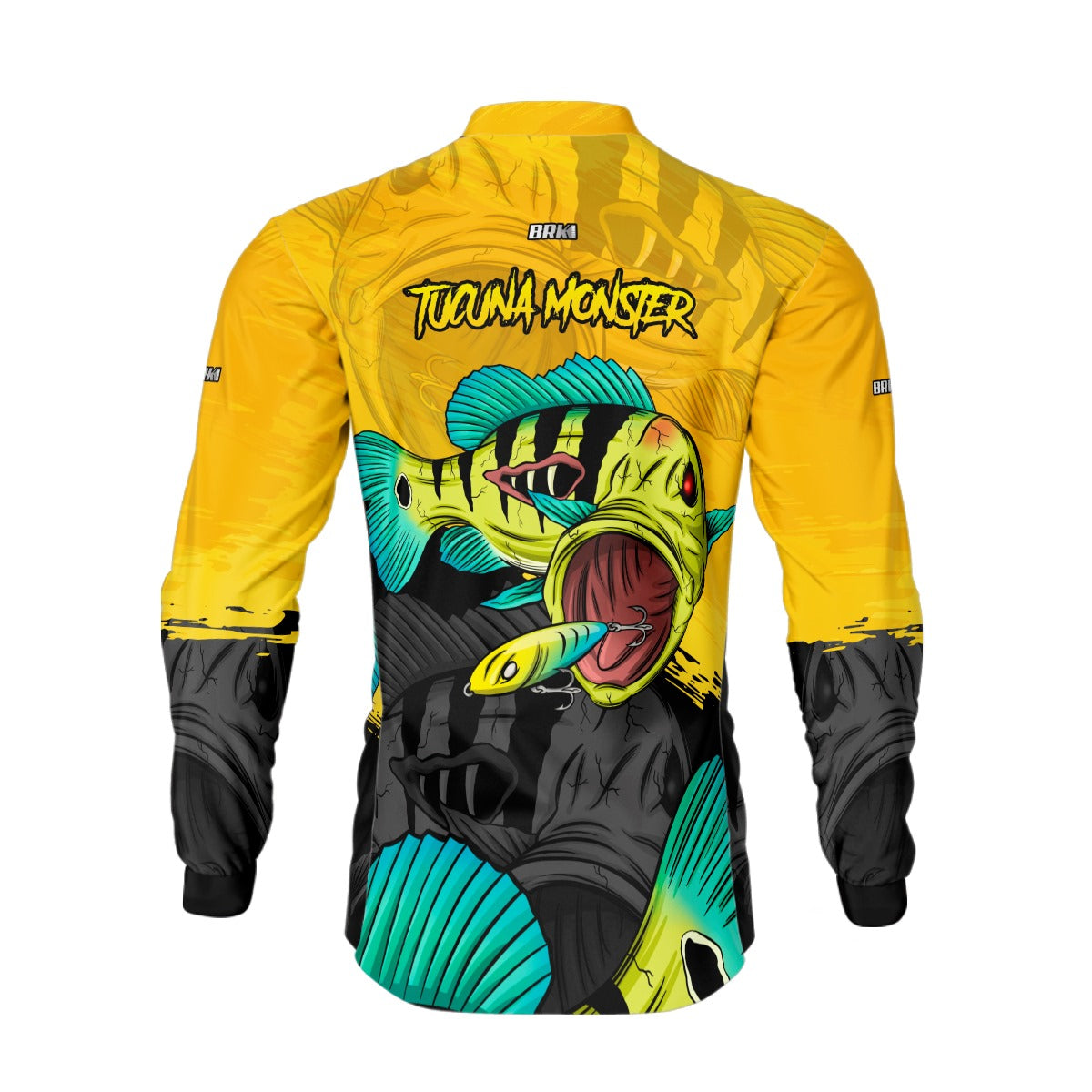Camisa de Pesca Brk Tucunaré Amarelo com Proteção UV50+ - Brk Fishing