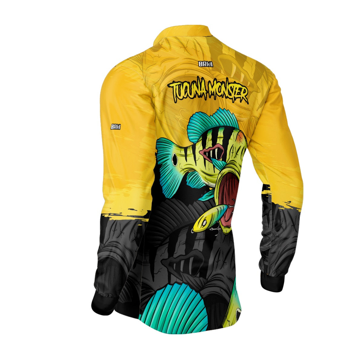 Camisa de Pesca Brk Tucunaré Amarelo com Proteção UV50+ - Brk Fishing