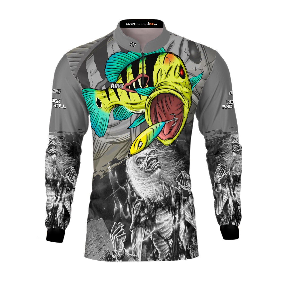 Camisa de Pesca Brk Tucunaré Azul Eddie 3 com Proteção UV50+ - Brk Fishing