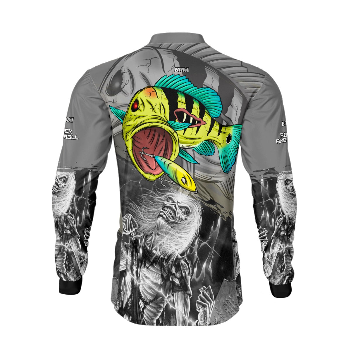Camisa de Pesca Brk Tucunaré Azul Eddie 3 com Proteção UV50+ - Brk Fishing